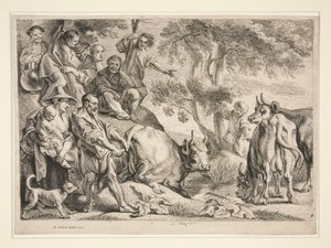 Cacus okrádá dobytek Herkula od Jacob Jordaens