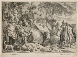 Cacus ukradl Herkulovo tele od Jacob Jordaens