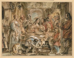 Kleopatřina hostina od Jacob Jordaens
