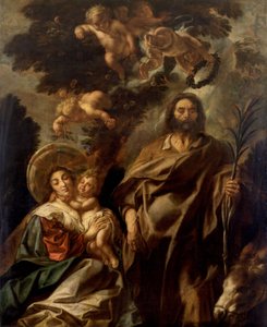 Odpočinek během útěku do Egypta od Jacob Jordaens