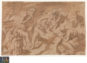 Německy: Die Beweinung Abels
nizozemsky: De bewening van Abel od Jacob Jordaens