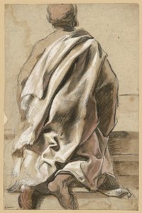 Studie oděvu klečícího apoštola od Jacob Jordaens