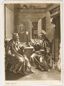 Ježíš učí Nikodéma od Jacob Jordaens