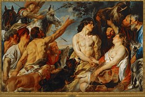 Meleager a Atalanta ... (malba na plátně) od Jacob Jordaens