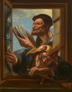 Mudrc a šašek od Jacob Jordaens