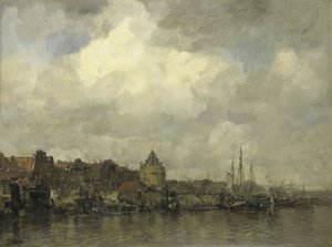 Schreierstoren na vnější straně v Amsterdamu od Jacob Maris