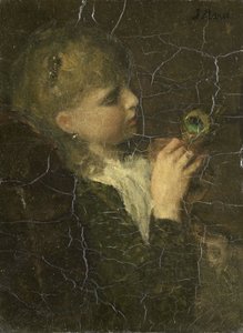 Dívka s pavím perem od Jacob Maris