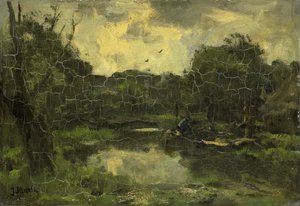 Krajina s člunem od Jacob Maris
