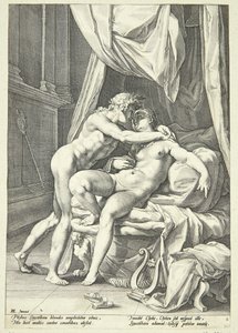 Apollo og Lefkothea od Jacob Matham