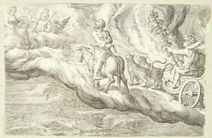 Bacchus a Vulcan se vracejí na Olymp od Jacob Matham