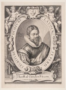 Jan van de Velde starší, kaligraf v Haarlemu od Jacob Matham