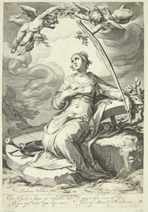 Katarina z Alexandrie od Jacob Matham