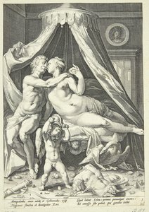 Mars a Venuše od Jacob Matham