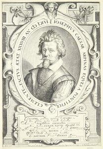 Portrét Giuseppe Cesariho od Jacob Matham
