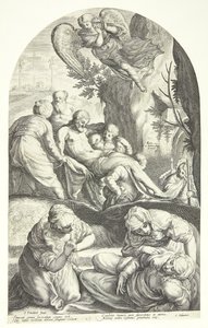 Pohřeb Krista od Jacob Matham