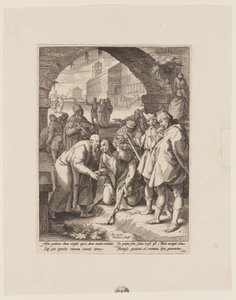 Návrat marnotratného syna z knihy Historie marnotratného syna od Jacob Matham