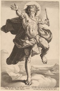 Apollo jako Sol od Jacob Matham, after Cornelis Cornelisz van Haarlem