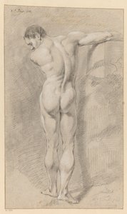 Stojící mužský akt, při pohledu zezadu (1. cena 1768) od Jacob Maurer