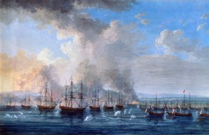 „Rusko-turecká bitva u hradu Damietta v letech 1770“, 1770-1772. od Jacob Philip Hackert