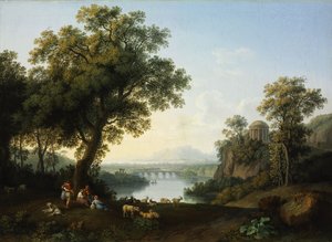 Krajina u řeky od Jacob Philipp Hackert