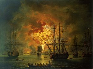 Zničení turecké flotily v zálivu Chesma, 1772