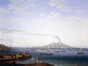 Návrat flotily z Alžírska do Neapolského zálivu od Jacob Philippe Hackert