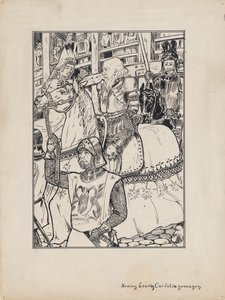 Designová ilustrace pro Shakespearův Král Lear: Král Lear a Cordelie zajati od Jacob Pieter van den Bosch