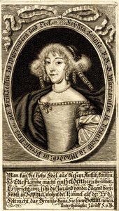 Portrét Sophie Louise z Württemberska-Stuttgartu 1642-1702, markraběnka z..., 1672. od Jacob Sandrart von