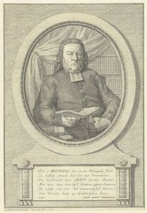 Portrét Hermanus Adrianus Bruining od Jacob Schwartzenbach