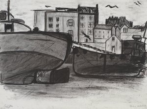 Tenby, 1994 (uhl na papíře) od Jacob Sutton