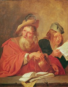 Hráč Hurdy-Gurdy, 1678