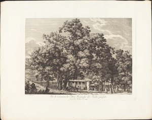 Rekreační místo malířů Fiaminchi z minulého století v Monte Testaccio od Jacob Wilhelm Mechau
