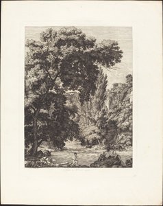 Pod Ponte Lupo v Tivoli od Jacob Wilhelm Mechau