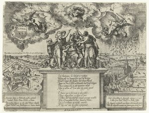 Alegorie dobytí antverpské citadely, 1577 od Jacob de Gheyn (I)
