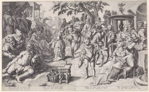 Marnotratný syn rozhazuje své peníze od Jacob de Gheyn (II)