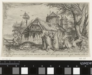 Krajina s Romy na farmě Krajiny (název série) od Jacob de Gheyn (II)