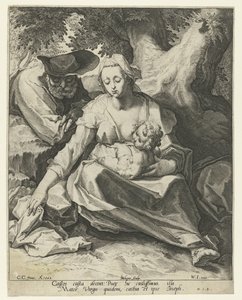 Odpočinek na útěku do Egypta od Jacob de Gheyn (II)