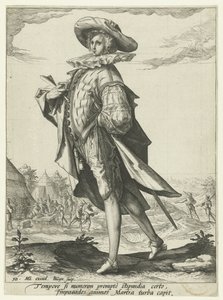pokladník Důstojníci a vojáci (název série) od Jacob de Gheyn (II)