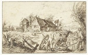Farma Život na farmě nebo na venkově Život na venkově (?) od Jacob de Gheyn (II)