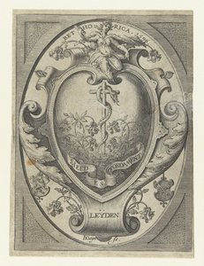 Erb Leidenské komory rétoriky Láska je základ od Jacob de Gheyn (II)