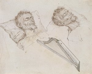 Karel van Mander na smrtelné posteli