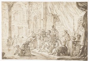 Kristus a žena přistižená při cizoložství od Jacob de Wet (II)