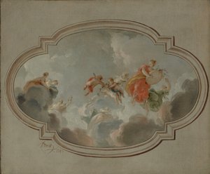 Flora and Zephyr, 1743. od Jacob de Wit
