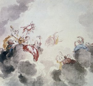 Nebeská scéna, 18. století.