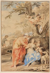 Jupiter a Mnemosyne od Jacob de Wit