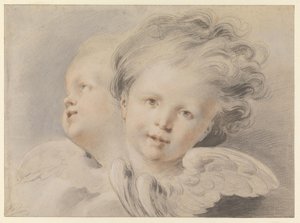 Dva cherubíni od Jacob de Wit