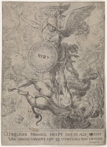 Svatý Michael střeží brány nebeské od Jacob van Oost (I)