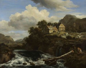 Vodopád od Jacob van Ruisdael