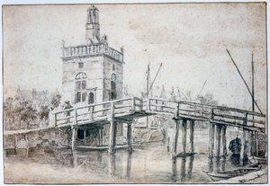 Most v Alkmaaru, c1648-1682 od Jacob van Ruisdael