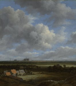 Pohled na Haarlem od severozápadu s bělícími poli v popředí, cca 1650-82